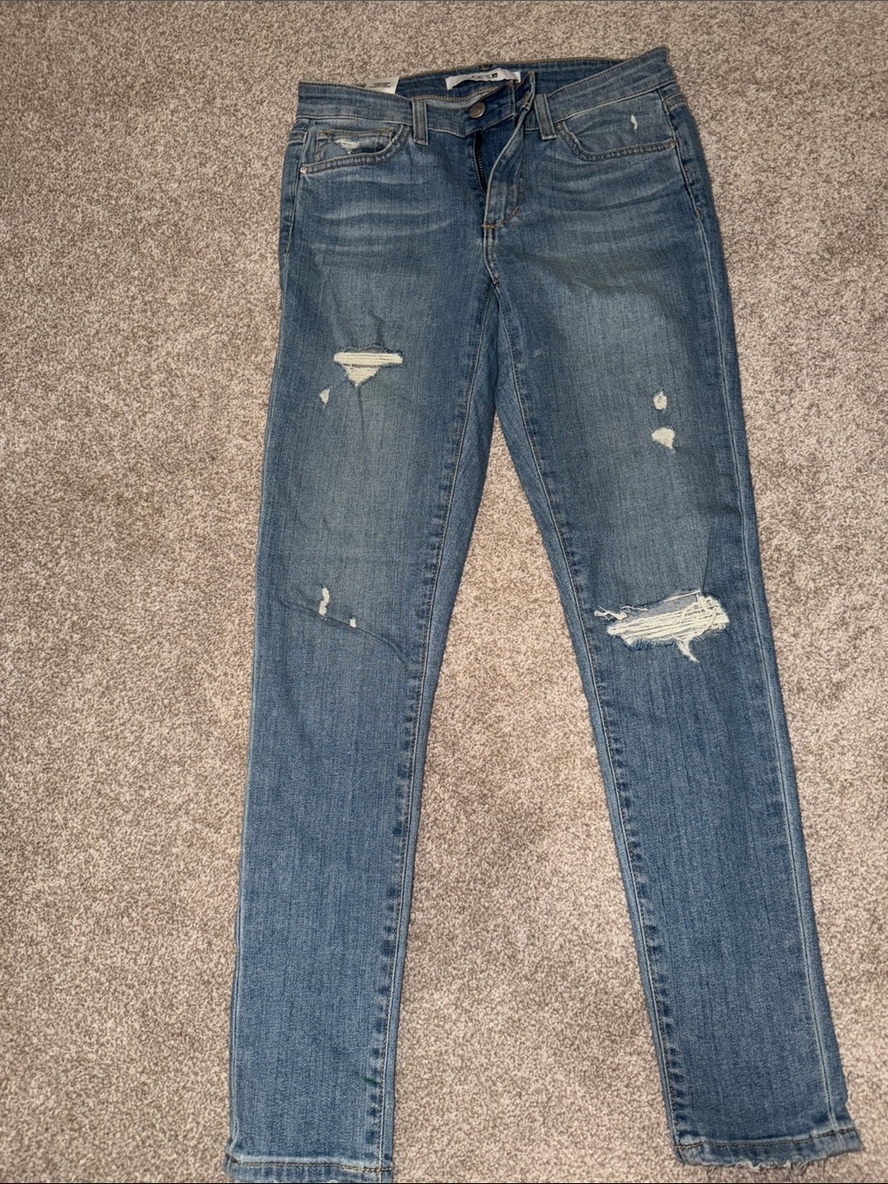 Joe's Jeans Women's Medium Blue Ripped Skinny Jeans